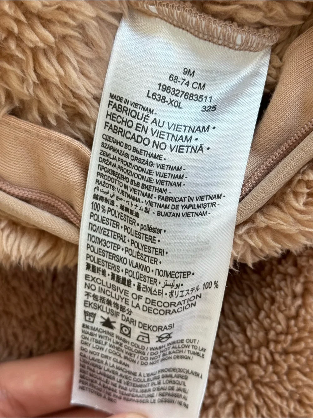 Nike Fleece Sherpa Coverall One Piece